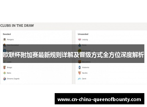 欧联杯附加赛最新规则详解及晋级方式全方位深度解析